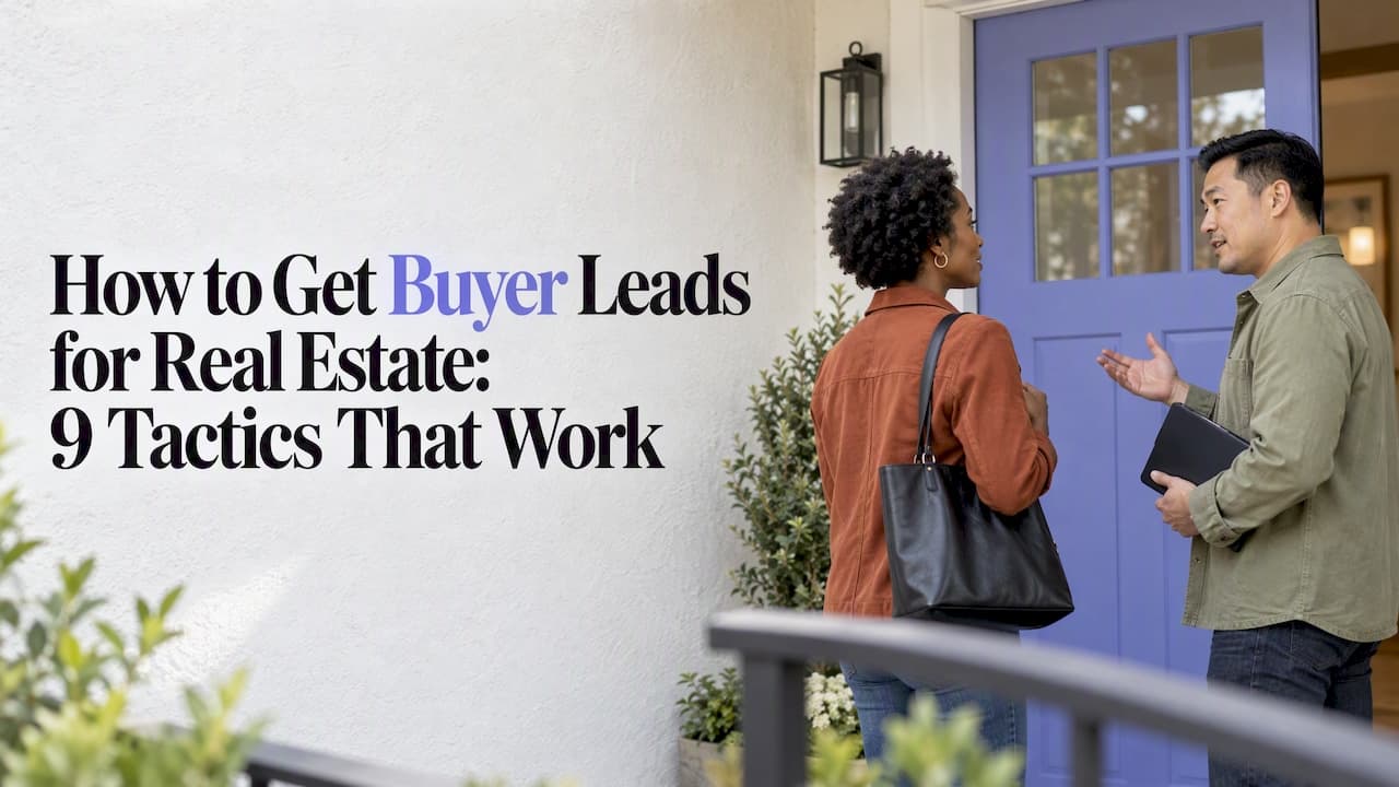How to Get Buyer Leads for Real Estate: 9 Tactics That Work